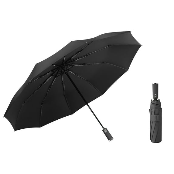 Taicans 41 Inch Large Windproof Umbrellas with Black Anti-UV Coating for Rain & Sun,Easy Auto Open Close,Durable & Compact Umbrella,Resistant Travel Folding Umbrella Black