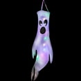 thumbnail image 1 of Taicans 43Inch Halloween Ghost Windsocks Hanging Decorations - Scary Light Up Ghost Wind Socks,Waterproof,Halloween Hanging Ghost Decorations for Home Yard Outdoor Decor,1Pcs, 1 of 3