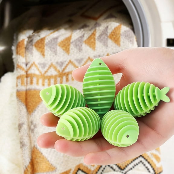 Taicans 5PCS Fish Shape Silicone Laundry Protector,Soft Anti-Scratch Washing Machine Metal Zipper Guard,Reusable Clothes Care Accessory for Protecting Zippers & Buttons in Laundry