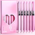 thumbnail image 1 of Taicans 6 Pack Fast Drying Gel Pens 0.5mm,High Capacity Black Liquid Ink Sign Pens with Comfort Grip,Smooth Writing Retractable Needle Tip Pens for Exam Note Taking office Supplies, 1 of 6