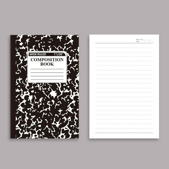 Taicans A5 Sewn Binding Wide Ruled Notebook - 60 Page Lined Journal with Reference Tables (Metric Conversion,Multiplication Chart) for Professional Notes,Planning & Projects (5.5x8.2in)