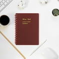 thumbnail image 1 of Taicans A6 Spiral Bound Ruled Paper Memo Book - 120 Page Grid & College Ruled with Date Sections,5.7x4.2in Portable Black Notepad for Journal,office Notes & Planning, 1 of 5