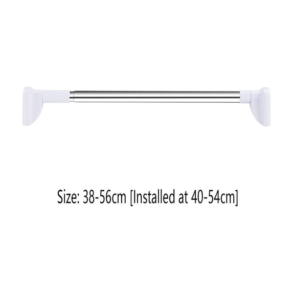 Taicans Adjustable Drill-Free Tension Rod,15-22 Inch Heavy Duty Stainless Steel Spring Rod for Clothes,Curtains,No Damage Installation for Bathroom,Closet,RV,Hanging Organizer