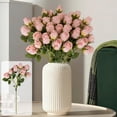 thumbnail image 1 of Taicans Artificial Rose Bud Stem,7 Heads Fake Silk Roses,18.8in Long Stem Artificial Flowers for Wedding Bouquets,Table Centerpieces,Home Decor, 1 of 7