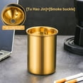 thumbnail image 1 of Taicans Ashtrays,Stainless Steel Smokeless Odorless Windproof Ashtrays,Ashtray with Lid for Cigarette,Detachable Smokeless for Car Cup Holder,Ashtrays for Home Outside office Indoor Gold, 1 of 2