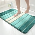 thumbnail image 1 of Taicans Bathroom Rugs,Bath Mats for Bathroom Non Slip,31.5X19.7in Fluffy Absorbent Microfiber Bath Mat Washable,Aesthetic Bathroom Rugs,Small Navy Blue Striped Bath Mat, 1 of 7