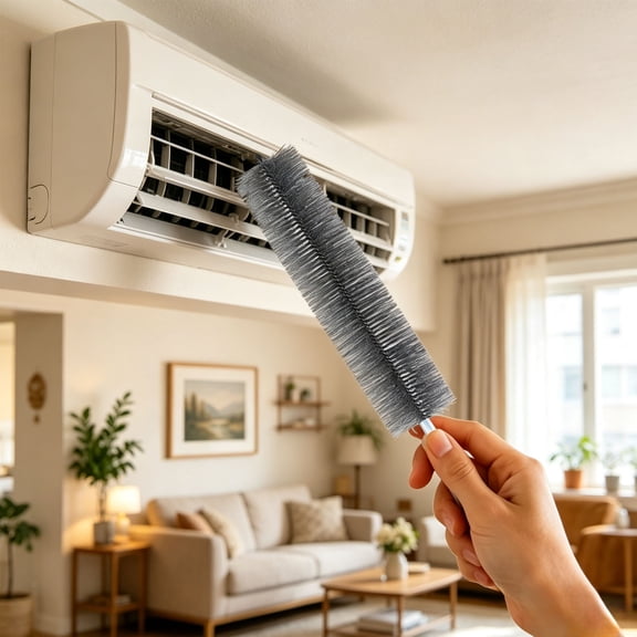 Taicans Bendable Dusting Brush 17.7in,Multi-Purpose Duster with Long Handle for Ceiling Fan Blinds Corners,Reusable Microfiber Dusting Tool with Hanging Hole