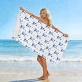 thumbnail image 1 of Taicans Blue Bow Print Beach Towel,29.5x59in Sand Free Quick Dry Microfiber Towel,Lightweight Absorbent for Beach Pool Travel Summer Vacation Essentials, 1 of 6