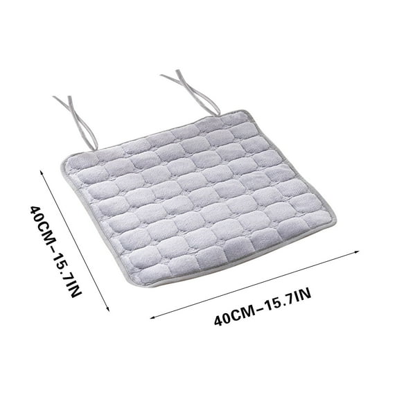 Taicans Chair Cushions for Dining Chairs,Non-Slip Chair Cushion with Ties,Flannel Seat/Chair Cushion Pads for Dining Chairs,office Chair,Car,Patio Machine Wash & Dryer Friendly,17.7x17.7 Inch B