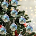 thumbnail image 1 of Taicans Christmas Iridescent Ornaments,3.1in Clear Plastic Ornaments Christmas Ornament Ball Sparkly Christmas Bubble Clear Balls for Xmas Tree,Party,Wedding,Home Decor, 1 of 6