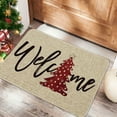 thumbnail image 1 of Taicans Christmas Welcome Doormat - Pine Tree Snowflake Design Front-Door-Mat Non-Slip Winter-Doormat for Outdoor Indoor Entrance Home Decor,23.6x15.7inch, 1 of 6