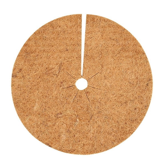 Taicans Coconut Fiber Mulch Ring Tree Plant Protector Mat,7.8in Coco Coir Mulching Discs,Coco Coir Tree Protection Ring Mats for Indoor, Outdoor,1PCS Garden Mulches