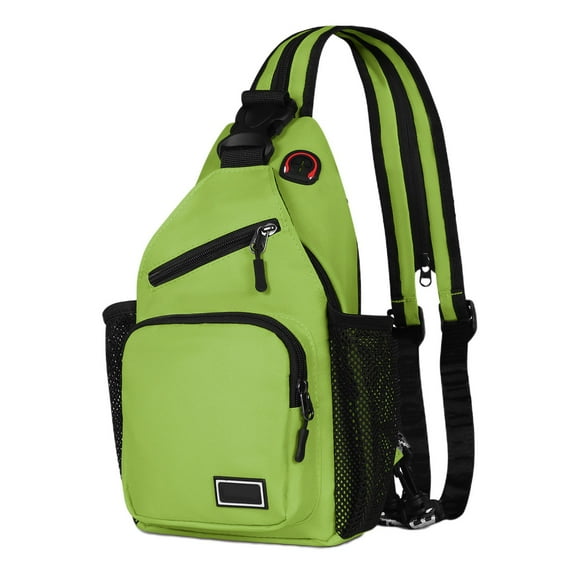 Taicans Crossbody Sling Bag for Men with Adjustable Shoulder Strap Shoulder Backpack Chest Bag Travel Hiking Daypacks,Waterproof Shoulder Chest Bag,Crossbody Sling Bag for Men & Women,Green