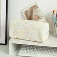 thumbnail image 1 of Taicans Cute Pastel Colorful Striped Canvas Pencil Case,Aesthetic Preppy Zipper Pouch Bag,Large Capacity Stationery Organizer for Pens,Markers,Makeup, 1 of 6
