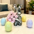 thumbnail image 1 of Taicans ‌Easter Bunny Flower Vase - Ceramic Rabbit Shaped Art Decor,Abstract Animal Sculpture for Table Centerpiece,Shelf & Mantel Decor,Unique Housewarming Gift,Height 8.66in, 1 of 6