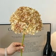 thumbnail image 1 of Taicans Faux Hydrangea Flowers Vintage Artificial Silk Hydrangeas Flowers with Stems Fake Hydrangea Bouquets for Autumn Farmhouse Home Wedding Table Center Decoration,1Pcs/17.3in, 1 of 6