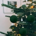 thumbnail image 1 of Taicans Flocked Velvet Christmas Ornaments - 3.14" Rustic Xmas Tree Balls with Metal Hooks,Shatterproof Holiday Decor for Home,Fireplace Mantel,Gifts & Party,12 Pack, 1 of 5