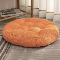 Taicans Floor Pillow,Meditation Floor Pillow,Round Large Pillows Seating for Adults,Tufted Linen Cushion for Tatami Living Room,16.5in