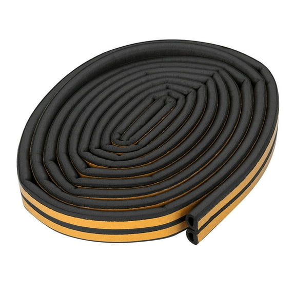 Taicans Foam Weather Stripping Tape 3.3ft,Self-Adhesive I-Type Door Seal (9x2mm),Noise Reduction,Waterproof,Brown/4 Colors,Easy Install for Windows & Sliding Doors‌