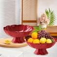 thumbnail image 1 of Taicans Fruit Bowl,Fruit Serving Tray with Detachable Base,9.8” Square Plastic Vegetable Platter with Drainage Holes,Candy Snack Dish for Living Room Coffee Table,Lightweight, 1 of 6