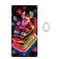 thumbnail image 1 of Taicans Glow in Dark Christmas Door Cover 35.4x71in - Santa & Snowman Lighted Holiday Decor,Waterproof Xmas Door Decoration,Easy Install Party Supplies (Fluorescent)‌, 1 of 8