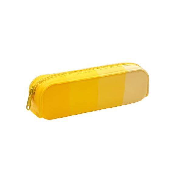 Taicans Gradient Silicone Pencil Case,Waterproof Hard Shell Pen Pouch,Portable Durable Stationery Organizer for office & Travel
