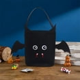 thumbnail image 1 of Taicans ‌Halloween Felt Trick or Treat Bag - Spooky Pumpkin Bat Design,Reusable Cloth Candy Tote for Kids Adults,Party Favors & Decor (12x10 Inches)‌, 1 of 6
