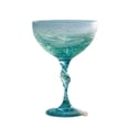 thumbnail image 1 of Taicans Handblown Tumbled Sea Glass Wine Glass,12oz Stemless Frosted Tumblers for Wine & Cocktails,Ocean Wave Design Turquoise Blue Coastal Home Bar Decor,Unique Beach House Gift, 1 of 3