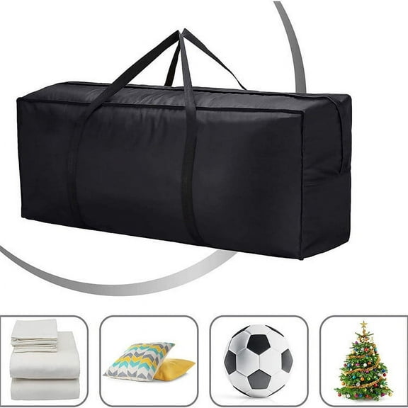 Taicans Heavy Duty 600D Christmas Tree Storage Bag for 7.5-9ft Artificial Trees,Extra Large Waterproof PVC Cover with Double Zippers & Reinforced Bottom,Holiday Decor Organizer (Fits Stands/Skirts)