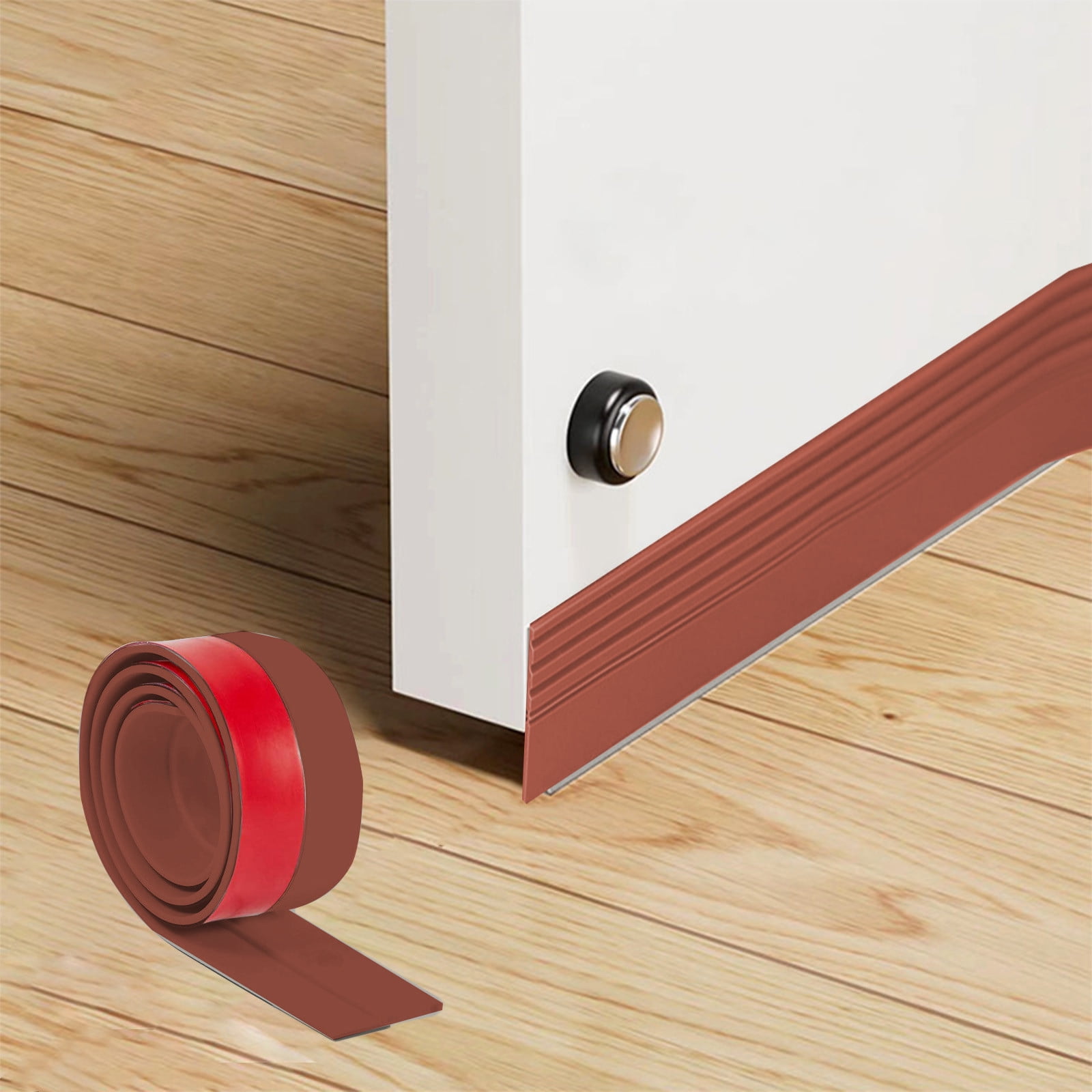 High Density Foam Weather Stripping Tape - Self Adhesive Door & Window Seal Strip (4"W X 10'L, White) - View #8