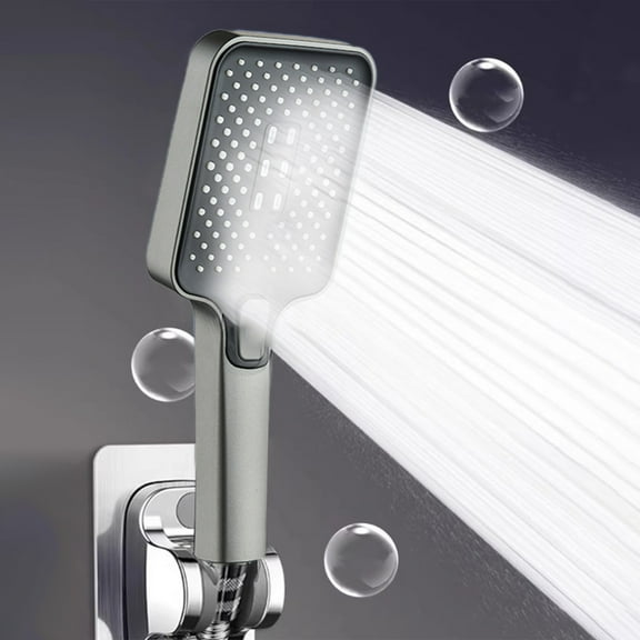 Taicans High Pressure Rain Shower Head,Rain Shower Head with Handheld- High Pressure Shower Heads with 3 Modes Handheld Spray Combo- Wide Rainfall Showerhead,Bathroom Accessories Gray