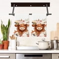 thumbnail image 1 of Taicans Highland Cow Sunflower Kitchen Towels,Watercolor Floral Highland Cow Decorative Dish Towels,Absorbent Reusable Hand Towels for Farmhouse Bathroom Kitchen Decor,1Pcs, 1 of 5