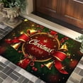 thumbnail image 1 of Taicans ‌Holiday Welcome Mat - 23.6x15.7 Inch Non-Slip Christmas Door Mat with Red & Gold Bells & Wreath Design,Perfect for Entryway Decor,Festive Home Décor,Holiday Greetings,& Gift Giving Season‌, 1 of 5