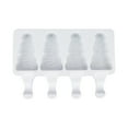 thumbnail image 1 of Taicans Homemade sicle Silicone Molds,Ice Molds Silicone 4 Cavities Ice Cream Mold with 20 Wooden Sticks for Ice Cream,Ice ,Cakesicles,BPA Free,Reusable sicle Molds for Adults Kids, 1 of 1