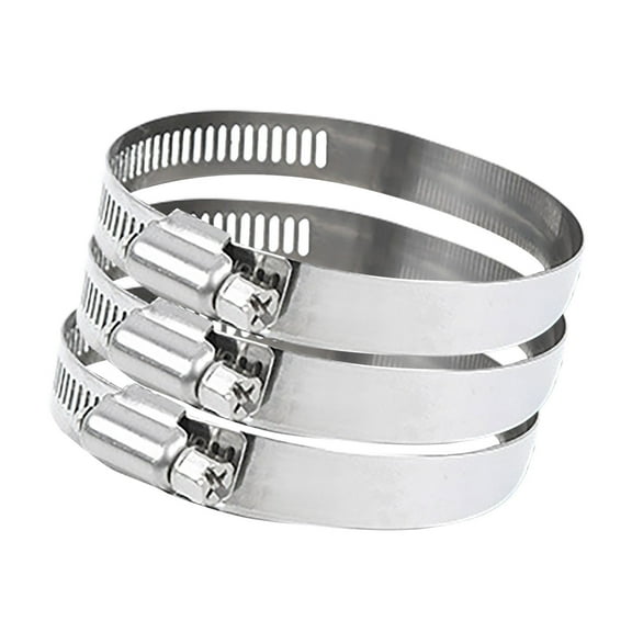 Taicans Hose Clamp,3 Pack Stainless Steel Hose Clamps,Stainless Steel Worm Gear fuel line hose clamps,27-50mm Adjustable Hose Clamps for Pipe,Dryer Repair,Tubing and Fuel Line