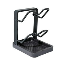 Taicans Kitchen Pot Lid Storage Rack,Anti-Rust Metal Spoon Rest with Lid Holder,Heat-Resistant Pot Lid Rest with Removable Drip Tray,Spatula Holder While Cooking for Stovetop & Kitchen Counter