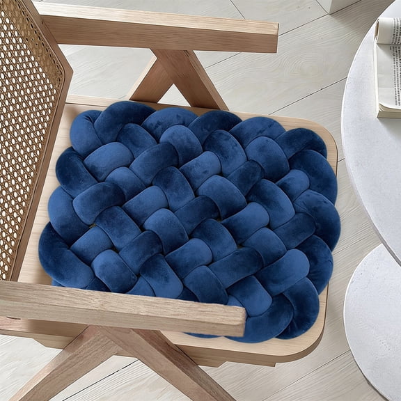 Taicans Knot Pillows Square Knotted Plush Throws Soft Accent Pillows Decoration Cushion,Crystal Velvet Seat Cushion,Chair Cushion for Couch Home office Living Room Bedroom Bed Sofa Decor,19x15in