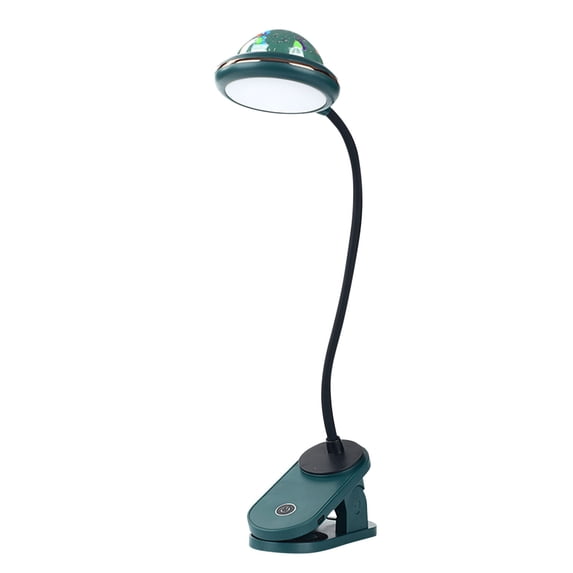 Taicans LED Adjustable Flexible Gooseneck Clip Desk Lamp,LED Eye Caring Reading Bed Lamp,Rechargeable Book Light for Reading in Bed for Bedside Reading Green