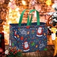 thumbnail image 1 of Taicans ‌Large Santa Christmas Tote Bag - Reusable Eco-Friendly Non-Woven Gift Carrier for Festive Shopping & Party Decorations,16x16in,Perfect for Xmas Gifts & Holiday Treat Bags‌, 1 of 6
