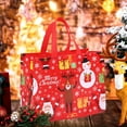 thumbnail image 1 of Taicans ‌Large Santa Christmas Tote Bag - Reusable Eco-Friendly Non-Woven Gift Carrier for Festive Shopping & Party Decorations,16x16in,Perfect for Xmas Gifts & Holiday Treat Bags‌, 1 of 5