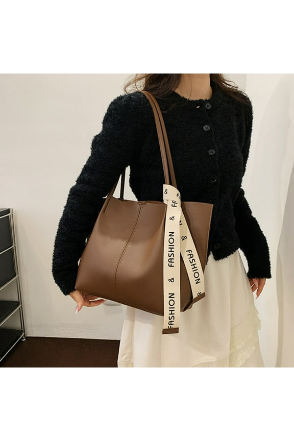 Leather Tote Women Weekender Bag Shopper Handbag Travel Purse,Tote Bag Vegan Leather Purses and Handbags,Leather Shoulder Handbags Fashion Ladies Purses Satchel Messenger Bags Coffee