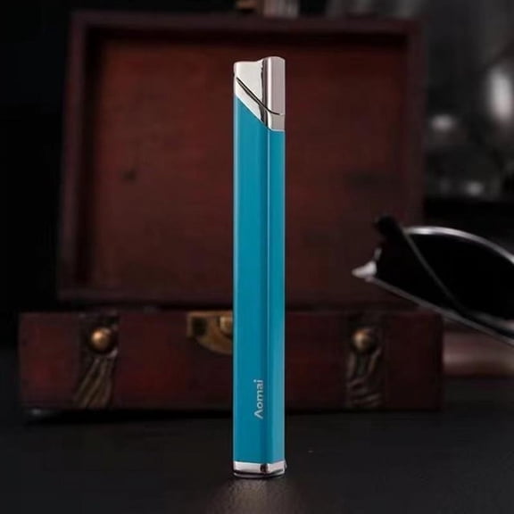 Taicans Mini Metal Windproof Lighter,Refillable Butane Lighter,Durable Alloy Windproof Design for Camping,Hiking,Survival,3.7x0.3in