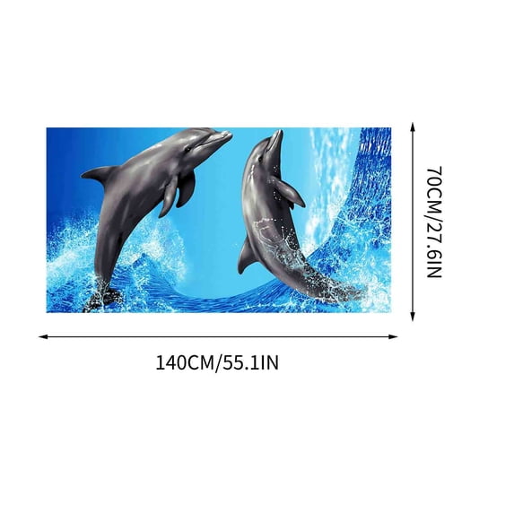 Taicans Oversized Beach Towel,Tropical Sea Beach Ocean Waves Seaside Scene Island Hawaiian Sunrise Theme Beach Towel,Microfiber Beach Towel 28x55 in B