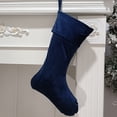 thumbnail image 1 of Taicans ‌Personalized Velvet Green Christmas Stockings 16x6in - Snowflake & Star Patterns with Sparkling Rope,Winter Holiday Decoration Socks (1 Pack)‌, 1 of 4