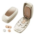 thumbnail image 1 of Taicans Pill Cutter & Splitter with Storage Box,Adjustable Pill Splitter Cuts into 1/2,1/3,1/4,Easy & Even Cuts,Portable Medicine Cutter for Seniors,Travel,Food-Grade ABS & Stainless Steel Blade, 1 of 6