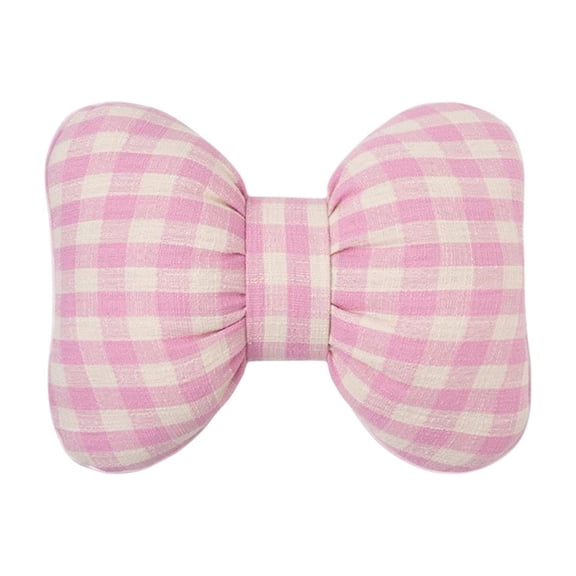 Taicans Plaid Bow Ribbon Lumbar Pillow for Couch & office Chair - 15x12 Inch Decorative Throw Pillow,Soft Lumbar Support Cushion for Sofa,Bed,Reading,Gift & Home Decor