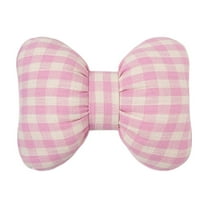 Taicans Plaid Bow Ribbon Lumbar Pillow for Couch & office Chair - 15x12 Inch Decorative Throw Pillow,Soft Lumbar Support Cushion for Sofa,Bed,Reading,Gift & Home Decor
