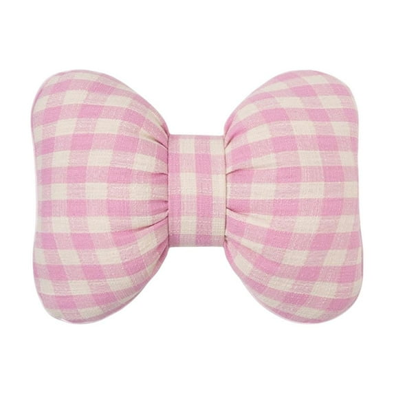Taicans Plaid Bow Ribbon Lumbar Pillow for Couch & office Chair - 15x12 Inch Decorative Throw Pillow,Soft Lumbar Support Cushion for Sofa,Bed,Reading,Gift & Home Decor