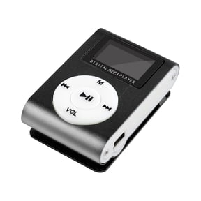 Taicans Portable MP3 Player,Mini MP3 Music Player MP3 Player with Clip USB MP3 Player with LCD Screen,Support 2/4/8/16/32GB Memory Card,Earphone and USB Cable,Equipped with FM Function Black