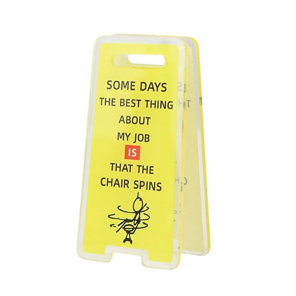 Taicans Sarcastic Desk Sign - Acrylic office Name Plate - Funny Work Gift for Boss,Manager,Coworkers - Supervisor Farewell/Promotion Present - 1.2x2.4In Desktop Decor